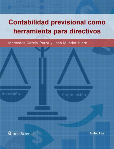 Cubierta para Contabilidad previsional como herramienta para directivos